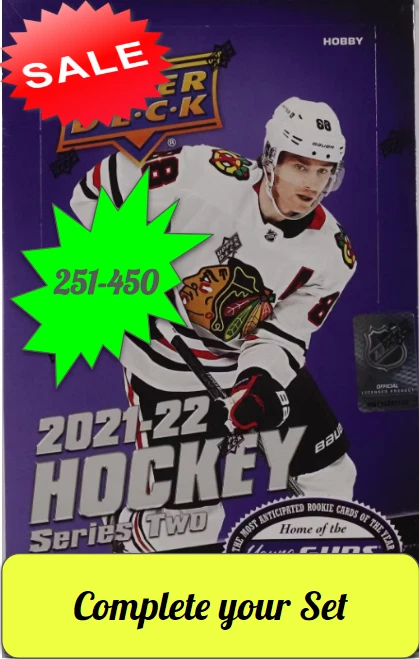 2021-22 Upper Deck Series 2 U-Pick from List (251-450)-Complete your Set - Image 1 of 1