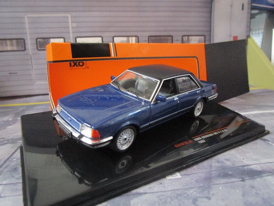 FORD Granada MK II 2.8 GL Limousine blau blue met. CLC451 - 1982 IXO 1:43 - Bild 1 von 4