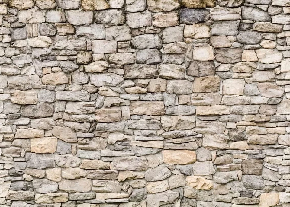 Telón de fondo de fotografía de pared de piedra 9X6 pies tela vintage ladrillo roca piedras fondo Foto 1 de 4
