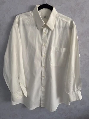 XACUS Talla 16.5 42 Manga Larga Abotonada Color Blanco Hecho en Italia Foto 1 de 4