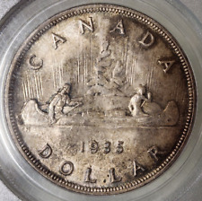 CANADA GEORGE V SILVER DOLLAR 1935 - PCGS MS64