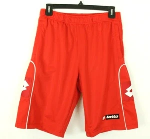 Lotto Men's Red Athletic Italian Design Sport Shorts - Picture 1 of 11