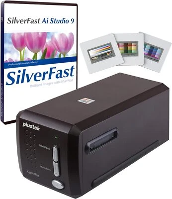 Plustek OpticFilm 8300i Ai Scanner SilverFast Ai Studio 9+Advanced IT8 (3 Slide) - Image 1 of 4