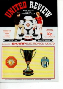 Manchester United v Juventus 1983/84 Cup Winners Cup Semi Final 1st Leg - Picture 1 of 1
