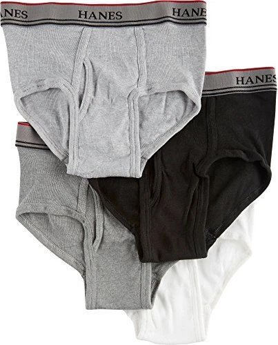 Hanes Boys 4-pk. Calzoncillos platino sin etiquetas, blanco/gris/negro, pequeños (4) Foto 1 de 1