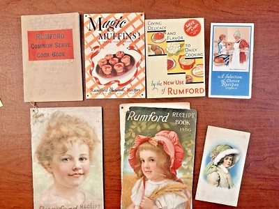 Rumford Baking Powder Recipe Cook Bookslets Lot of 7 - Изображение 1 из 2