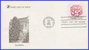 USA5 #1877 LETTORI U/A DIGEST FDC Camelia - Foto 1 di 1