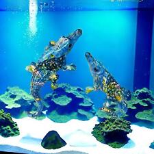 Crocodile Sculpture Ornament Arts Crafts Fish Tank Accessories Gator Statue