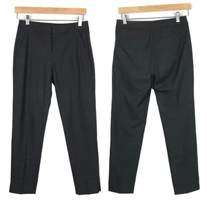 Everlane The Slim Straight Wool Trouser Charcoal Grey Pants 0 - Picture 1 of 11