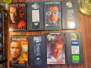Arnold Schwarzenegger VHS Lot End of Days 6th Day Collateral Damage True Lies - Picture 1 of 11