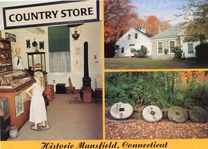 Postcard 4 x 6- Town Views of Historic Mansfield, CT. - Picture 1 of 2