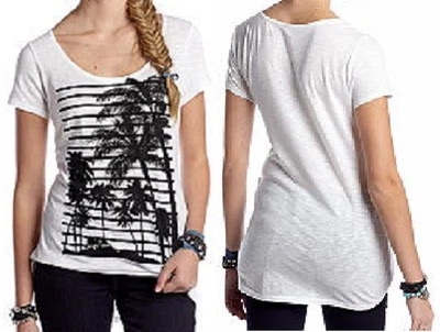 Chip & Pepper CALIFORNIA джинсы белый/черный в полоску ладони Hi-Lo подпись футболка, $39 - Изображение 1 из 3