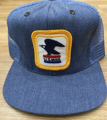 RARO 1990 De colección US Mail Mesh TRUCKER SnapBack Sombrero Gorra Talla Única Ropa de Trabajo Foto 1 de 4