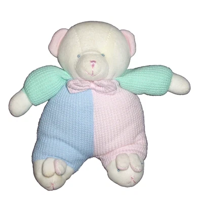 Oso de peluche térmico pastel de prestigio de 10" zapatilla pies sonajero bebé peluche Foto 1 de 3