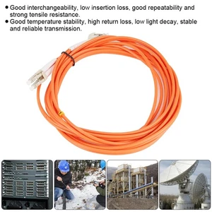 9.8ft LC LC Fiber Optic Patch Cord Jumper Cable Singlemode For Network NEW - Afbeelding 1 van 11