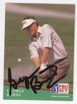 George Burns-Signed 1991 Pro Set #169 PGA Tour Trading Card - Image 1 of 2