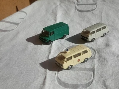 WIKING 1/87 N.2 FURGONI VOLKWAGEN N.1 MERCEDES - Immagine 1 di 4