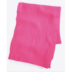On 34th Womens Solid Multi-Stitch Scarf in Pink ONE SIZE - Picture 1 of 2