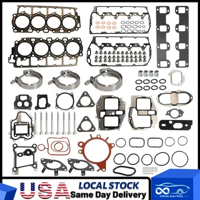 Cylinder Head Gasket Set Fits 11-20 Ford F250 F350 F450 F550 6.7L DIESEL OHV 32V Foto 1 de 4