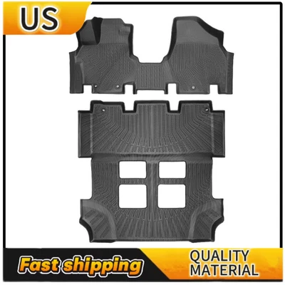 Kit de alfombrillas personalizadas de 3 filas forros de TPE para todo tipo de clima para Honda Odyssey 2011-2017 Foto 1 de 4