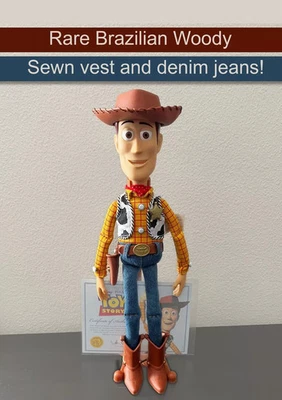 Toy Story Cloud Logo Brazil Woody Ultra Rare Pixar Collection Thinkway Buzz Pete - Photo 1/4