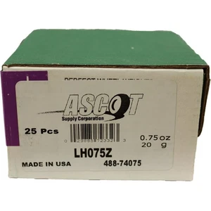 Perfect Equipment LH075Z Coated Zinc Wheel Weight 0.75 oz - Box of 25 - Imagen 1 de 1