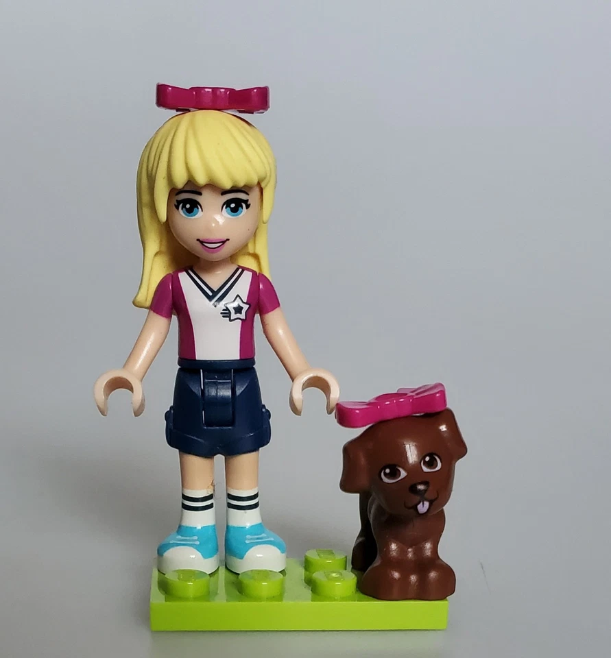 Lego Friends Stephanie Soccer Practice Mini Figure With Puppy - Image 1 of 1