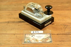 HI-MOUND HK-702 Morse Telegraph Key Marble Base Japan Vintage Manual Key #4G - Picture 1 of 18