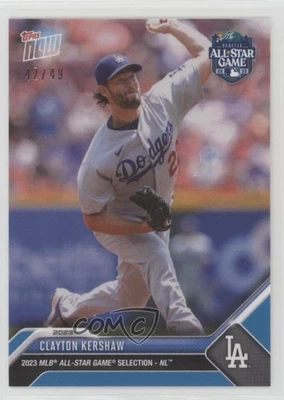 2023 Topps Now All-Star Game Selections Blue /49 Clayton Kershaw #ASG-CK - Image 1 of 2