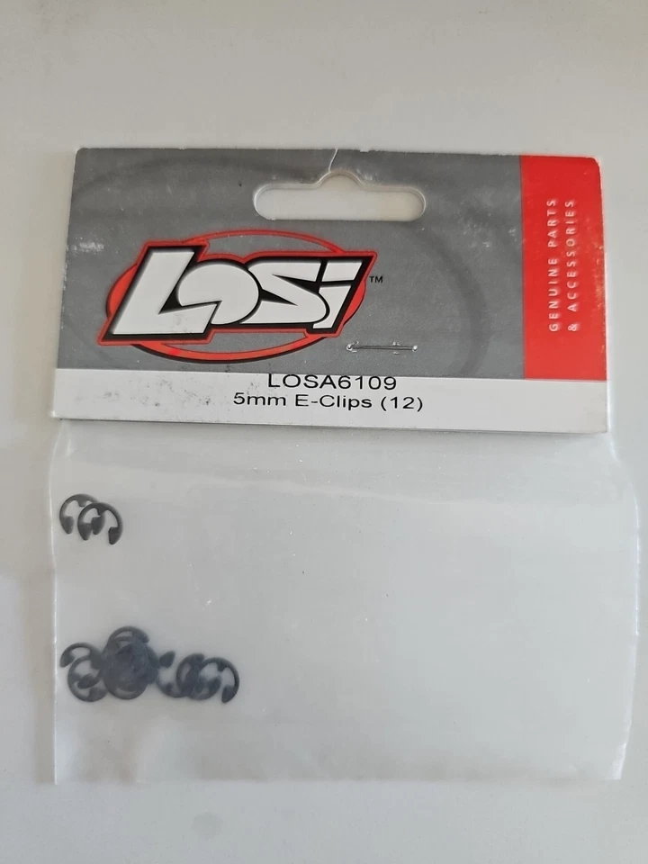 Team Losi. LOSA6109 5mm E-Clips (12) - Image 1 of 1