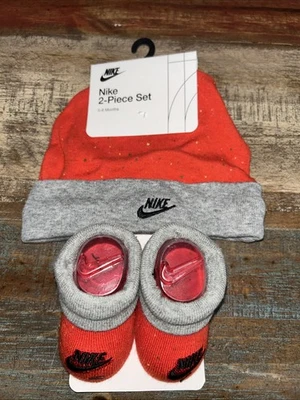 Nike Booties Crib  Hat And Booties Newborn 0/6 Months Assorted Color - Image 1 of 4