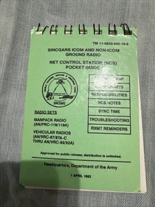 SINCGARS Icom And Non-icom Ground Radio Net Control Station Guide April 1993 - Picture 1 of 6