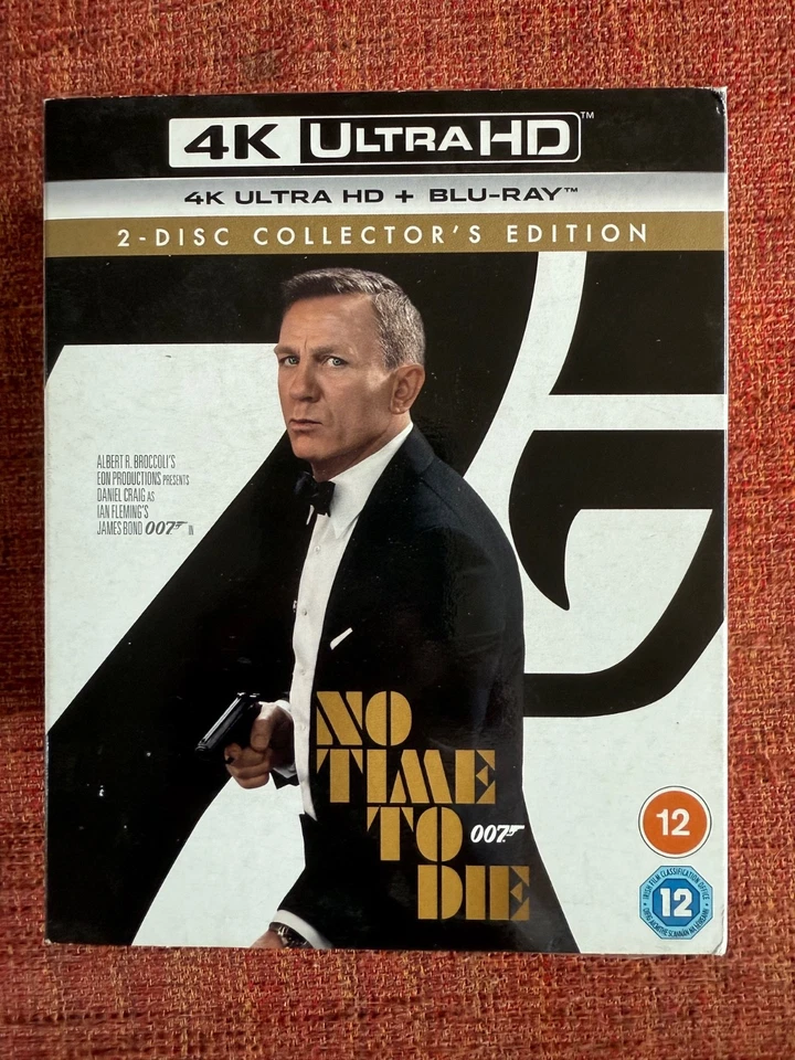 NO TIME TO DIE (JAMES BOND) [4K UHD + BLU-RAY] NEW & SEALED + SLIPCOVER - Image 1 of 1