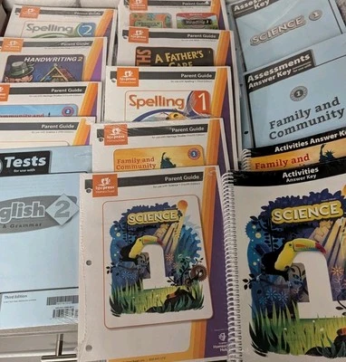 13 Lot: BJU PRESS Homeschool Parent Guide Grade 1 & 2 *Science Spelling **NEW** - Image 1 of 4