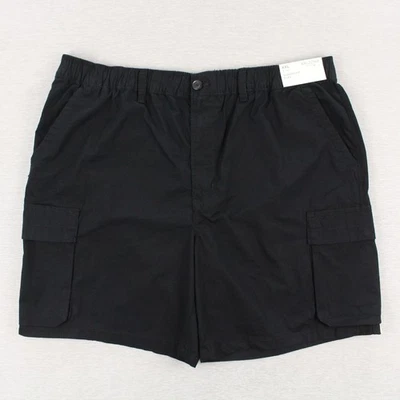 Arizona Jean Co 8" Classic Fit Flex Cargo Shorts Mens XXL Black Cotton Stretch - Image 1 of 4