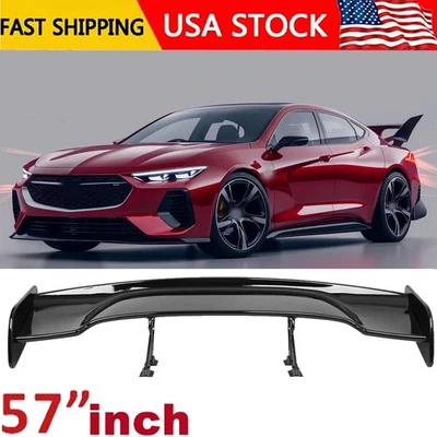 57" Rear Spoiler Wing For Pontiac Grand Am GT Prix Truck GT-Style Glossy Black Foto 1 de 4