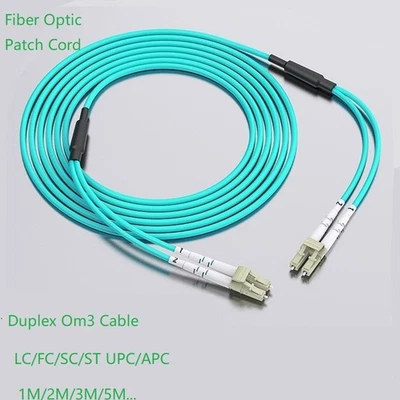 Fiber Optic Cable 10G OM3 Multimode Duplex LC SC 3/5/10m 50/125 LSZH Patch Cord - Image 1 of 4