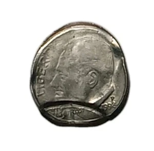 1998 P Roosevelt Dime On A Nickel Planchet Rare Error Coin See Pics. - Picture 1 of 11