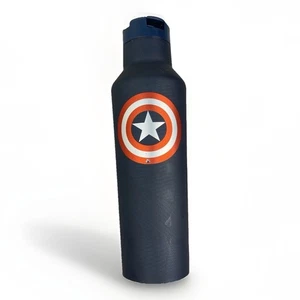 Marvel Corkcicle Captain America Canteen Tumbler 20 oz - Foto 1 di 7