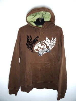 Sudadera con Capucha Y2K Billabong De Colección Para Hombres XL Spellout Grunge Skate Surf Marrón Foto 1 de 4