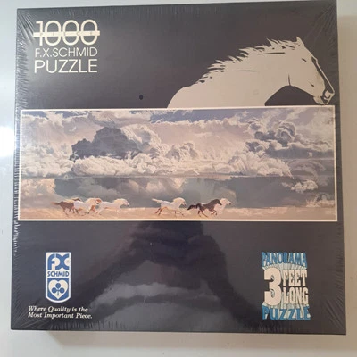 Vintage 1994 F.X. Schmid Puzzle 1000 Pieces Panoramic  3 Feet Long Brand New  - Image 1 of 4