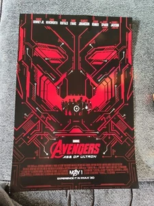 Avengers Age Ultron (2015) IMAX 13x19 Studio / Theater Poster (Red) - Bild 1 von 9