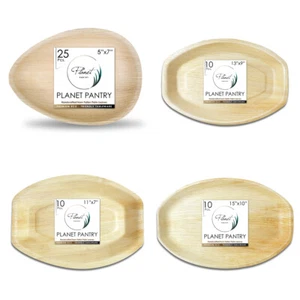 Planet Pantry Disposable Palm Leaf Oval Tray & Platter - Picture 1 of 24