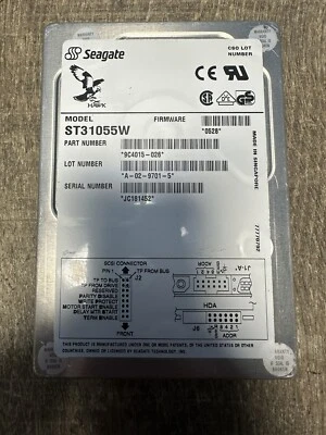 SEAGATE HAWK 1GB HDD ST31055W P/N: 9C4015-026 FW: 0528 - Image 1 of 4