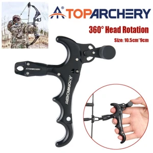 Archery Compound Bow Release Aid Finger Grip Thumb Caliper Trigger Automatic - Picture 1 of 14