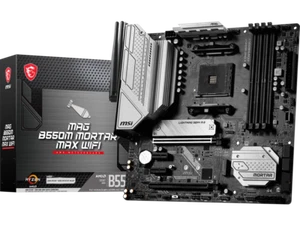 MSI MAG B550M MORTAR MAX WIFI DDR4 AM4 AMD B550 SATA 6Gb/s Micro-ATX Wi-Fi 6E 2. - Afbeelding 1 van 6