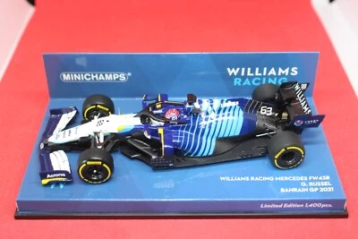 1/43 Williams Racing Mercedes FW43B (2021) - #63 G. Russell - MINICHAMPS - Immagine 1 di 3