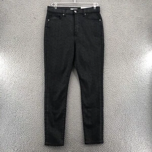 Loft Jeans Damen 10 30 Schwarz Glitzer High Waist Skinny Slim Taschen Skinny Neu mit Etikett - Bild 1 von 12
