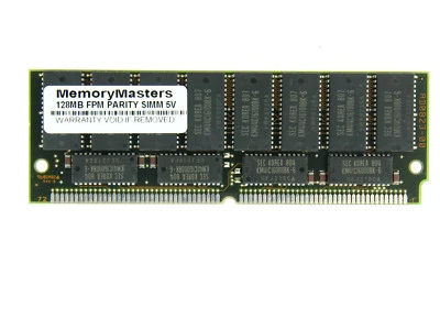 128MB FPM MEMORY PARITY 60NS SIMM 72-PIN 5V 32X36 - Image 1 of 2