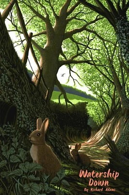 Black Dragon Press x Mondo #29: Watership Down Poster Signed by Sam Chivers /200